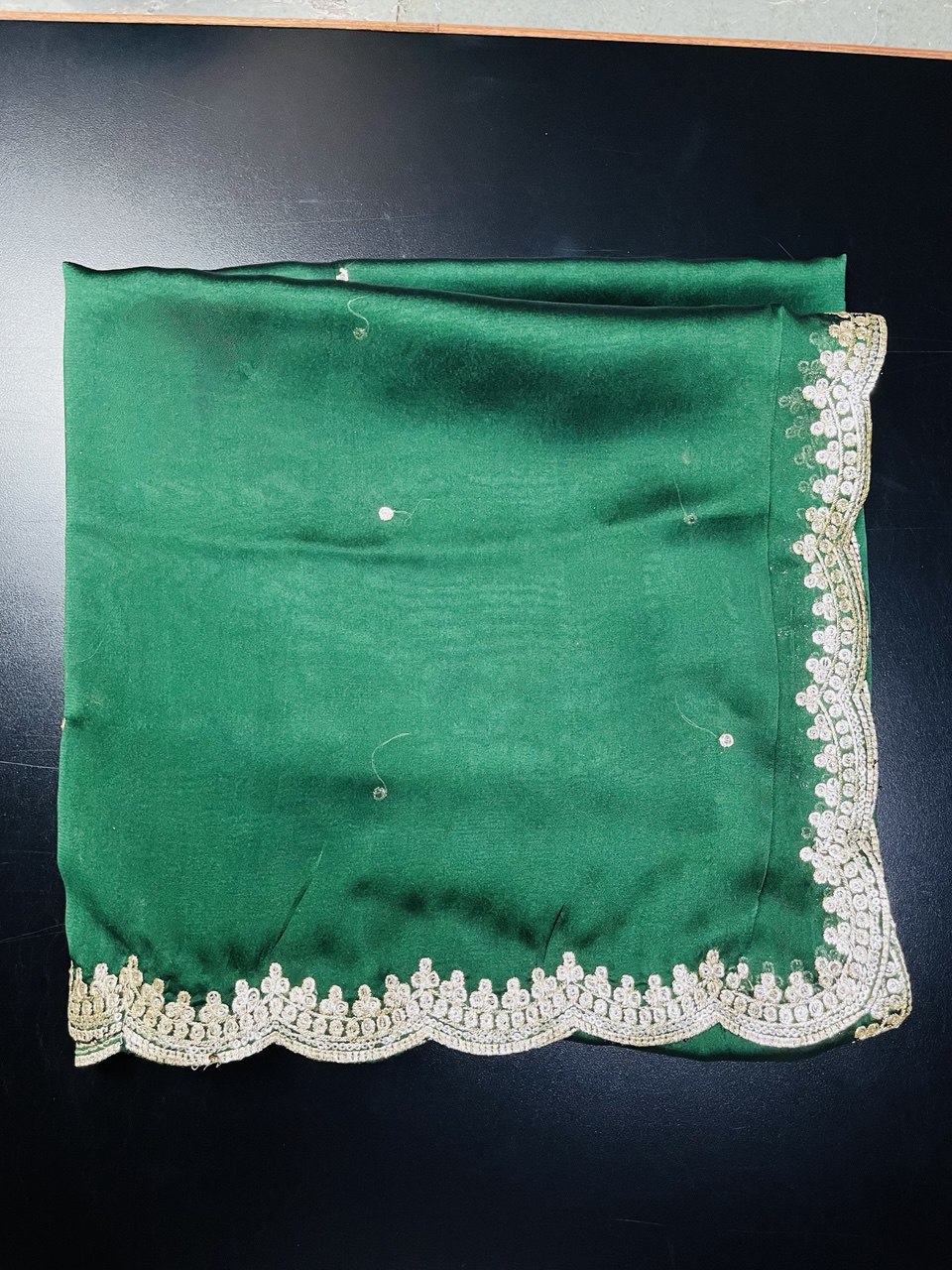 Designer Sequence Dupatta with Elegant Cutwork Border