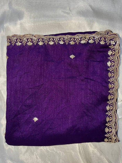 Vichitra 4side Sequence Cutwork Dupatta
