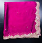 Designer Sequence Dupatta with Elegant Cutwork Border