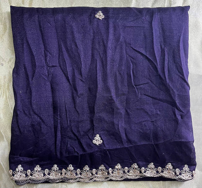 Designer Coding Work With Zarkhan Handwork Cutwork Dupatta
