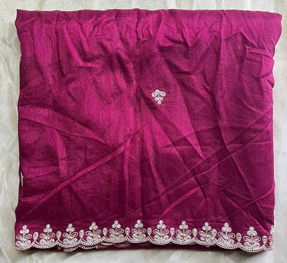 Designer Coding Work With Zarkhan Handwork Cutwork Dupatta