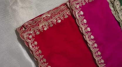 Vichitra 4side Sequence Cutwork Dupatta